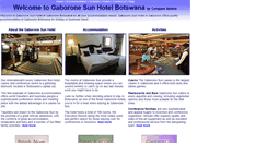 Desktop Screenshot of gaboronesunhotel.com